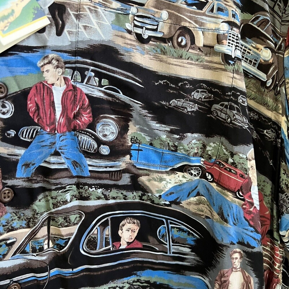 Reyn Spooner Rare collectible Mens Rayon James Dean All Over Print  Shirt XXXL - Picture 7 of 8